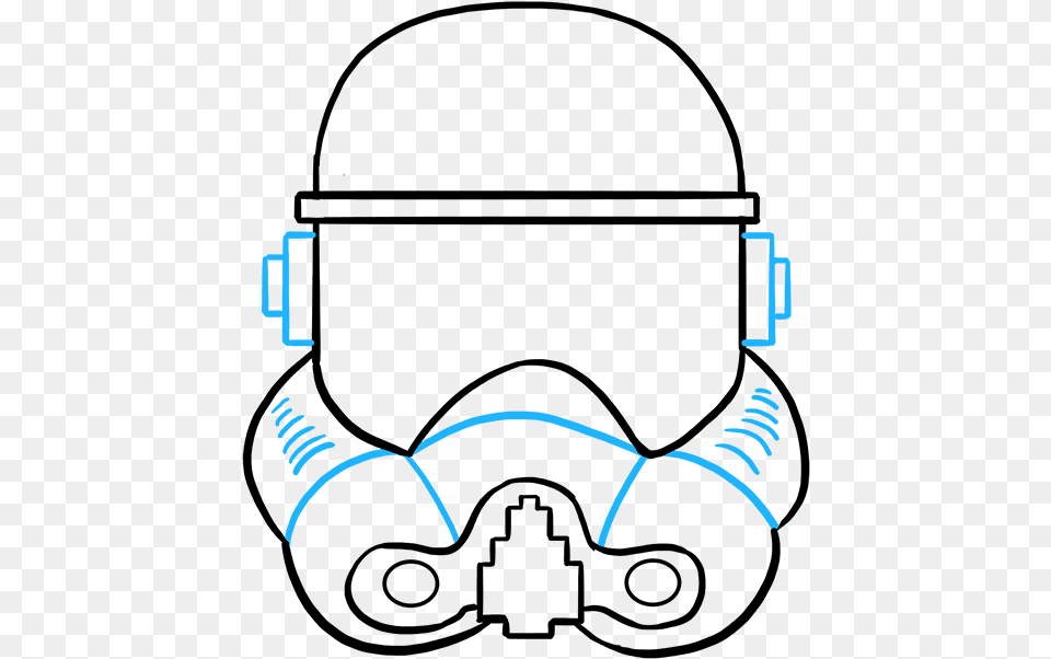 How To Draw A Stormtrooper Helmet Really Easy Drawing Storm Trooper Helmet Free Transparent Png