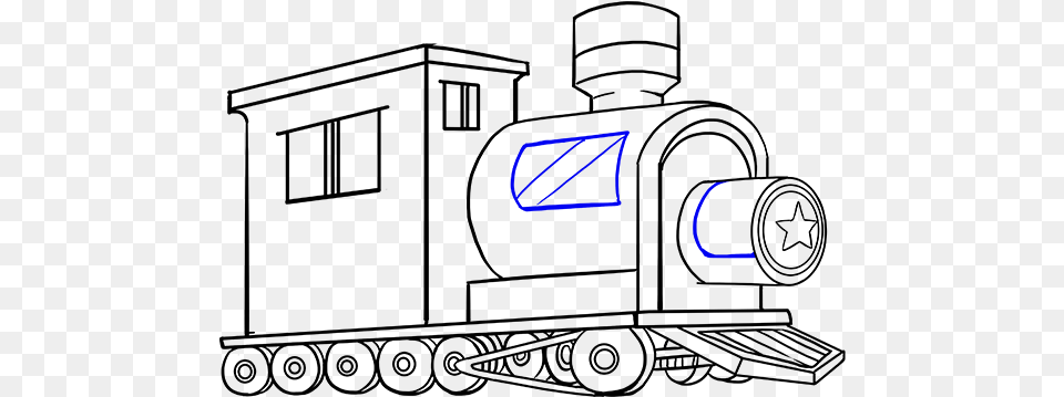 How To Draw A Train In A Few Easy Steps Easy Drawing Train Drawing Easy, Text, Light, Number, Symbol Png