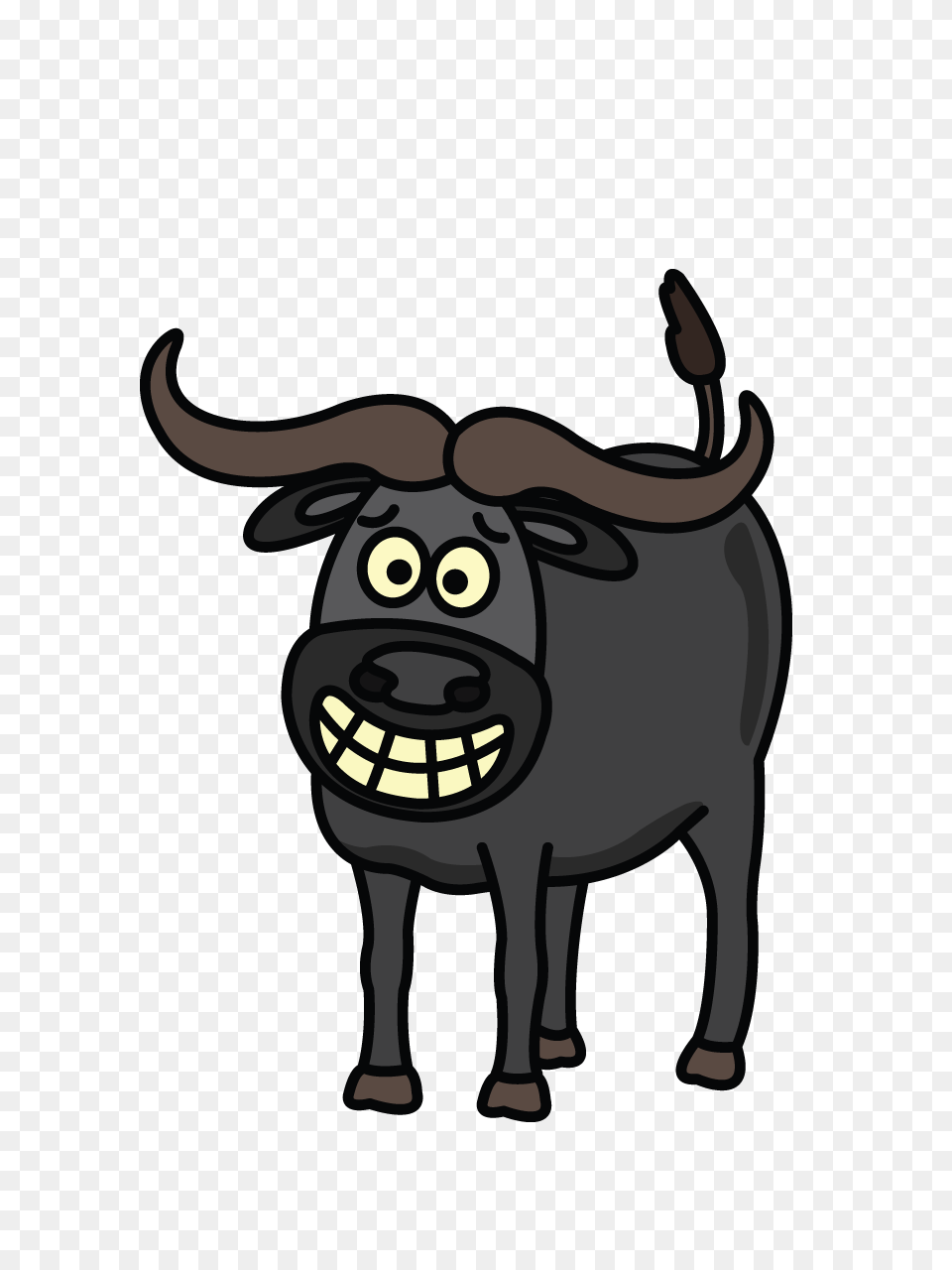 How To Draw A Water Buffalo Easy Step, Animal, Bull, Mammal, Wildlife Png