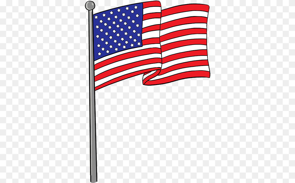 How To Draw American Flag American Flag Pole, American Flag Png Image