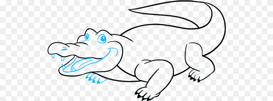 How To Draw An Alligator Drawing Of Buwaya, Animal Free Transparent Png