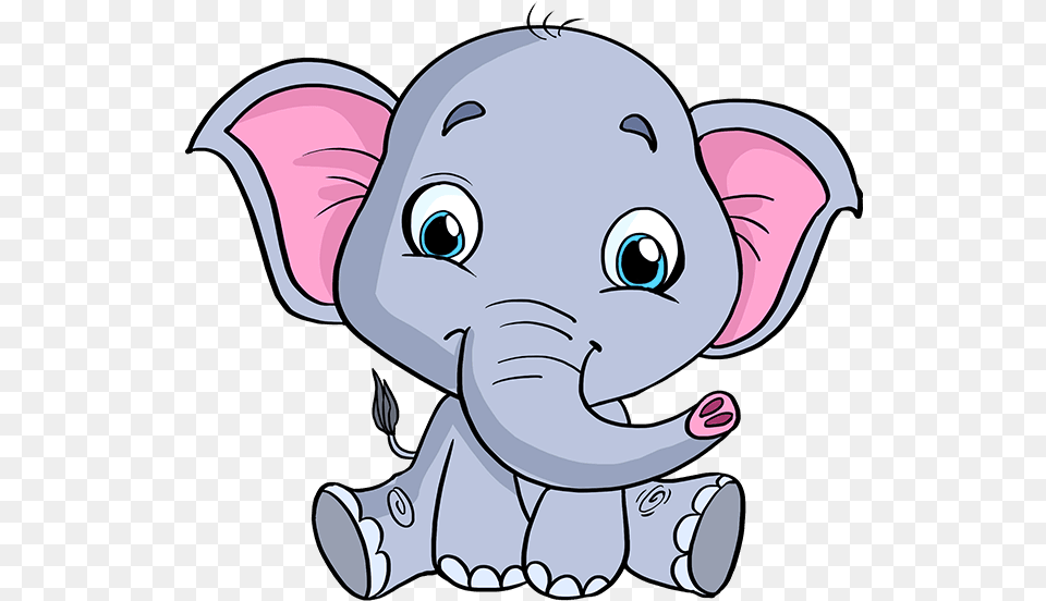 How To Draw Baby Elephant Easy Baby Elephant Drawing, Person, Face, Head, Animal Png