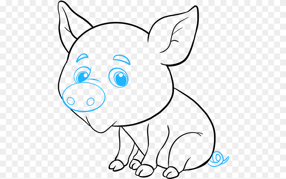 How To Draw Baby Pig Draw Baby Pig, Art Png Image