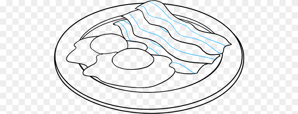 How To Draw Bacon And Eggs Bacon And Eggs Easy To Draw, Light, Cutlery, Fork Png