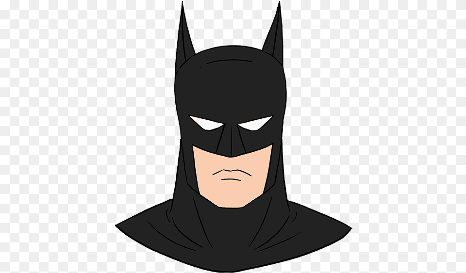 How To Draw Batman S Face Batman Easy Drawing, Adult, Male, Man, Person Free Png Download