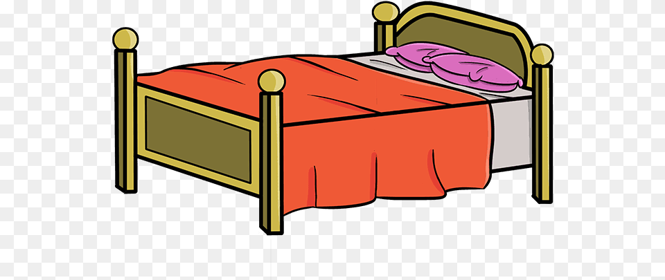 How To Draw Bed Bed Frame, Furniture, Bedroom, Indoors, Room Free Transparent Png