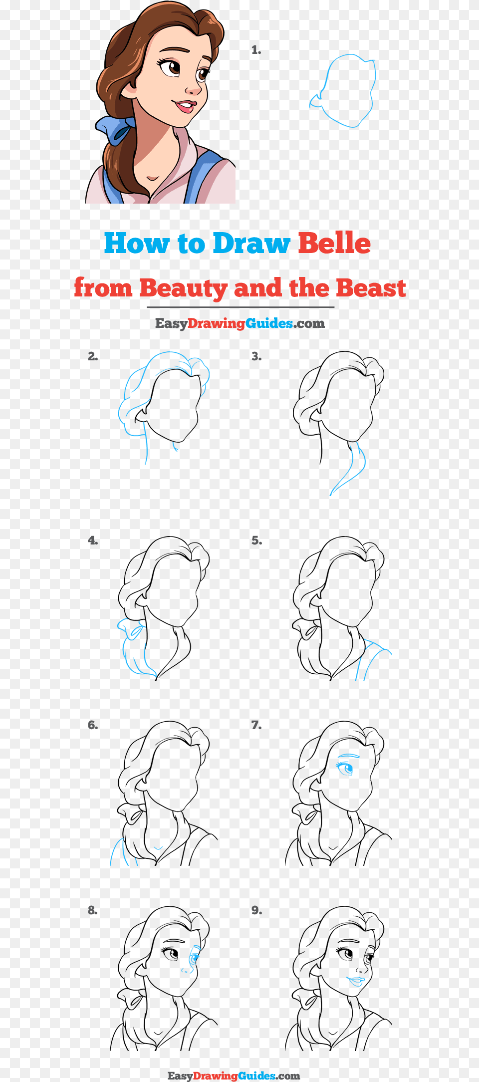 How To Draw Belle From Beauty And The Beast Belle Beauty And The Beast Drawing, Adult, Publication, Person, Female Png Image
