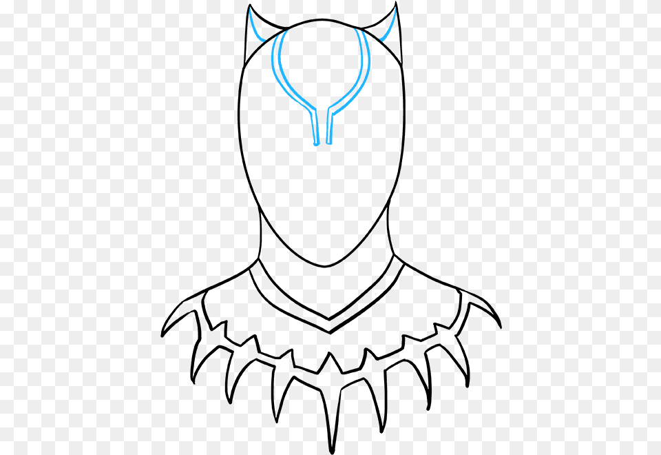 How To Draw Black Panther Simple Drawing Black Panther, Racket, Sport, Tennis, Tennis Racket Png