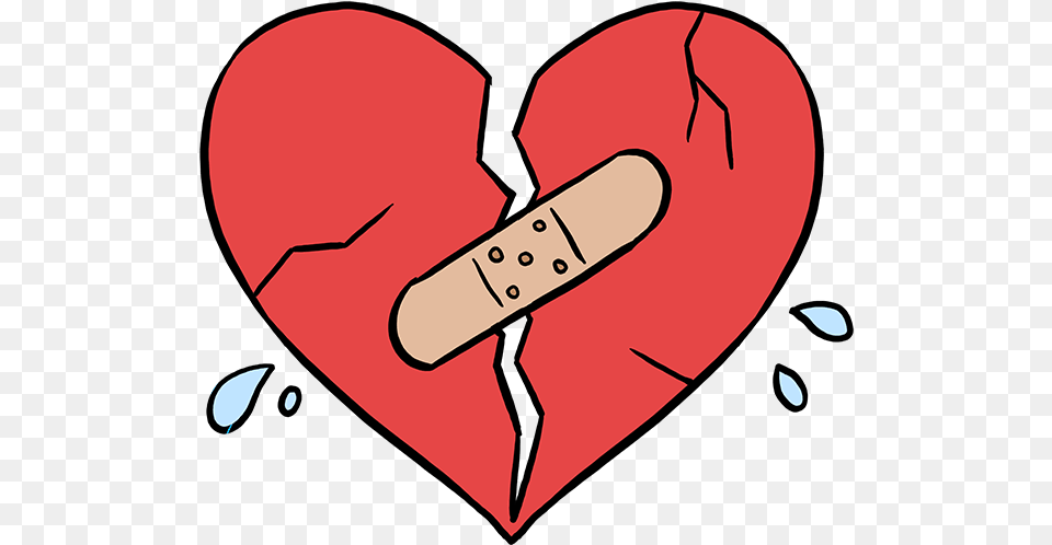 How To Draw Broken Heart Broken Heart Drawing Easy, Bandage, First Aid Png