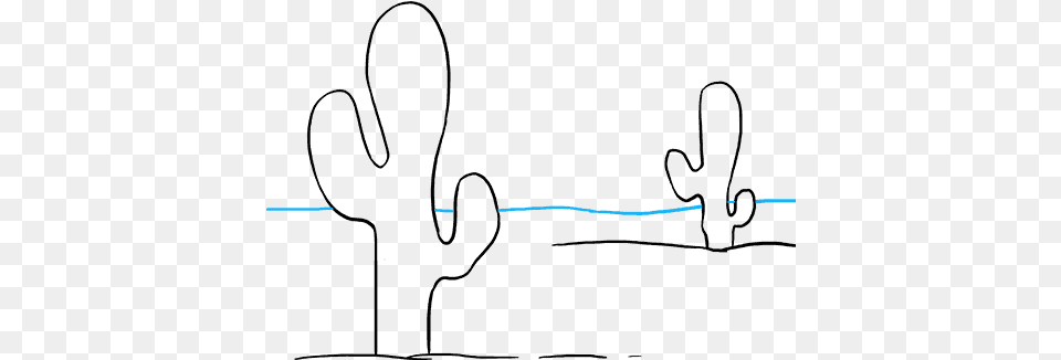 How To Draw Cactus Drawing, Cutlery, Fork, Lighting, Sword Png