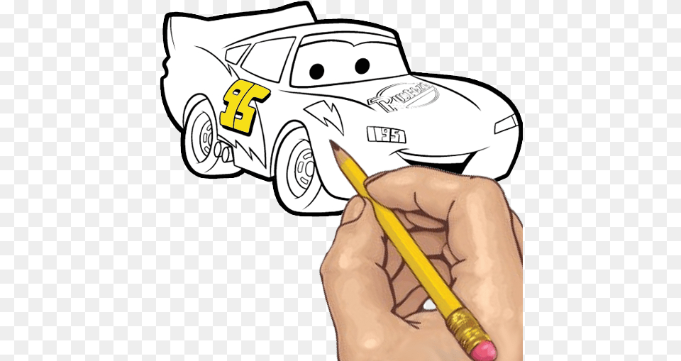How To Draw Cars Movie Characters T Draw Anime Characters, Art, Car, Drawing, Transportation Png Image