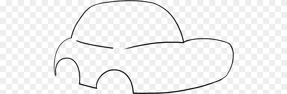 How To Draw Cartoon Car Line Art, Gray Png