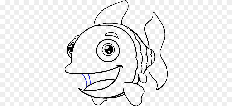 How To Draw Cartoon Fish Cartoon Fish Easy To Draw, Lighting, Nature, Night, Outdoors Free Png