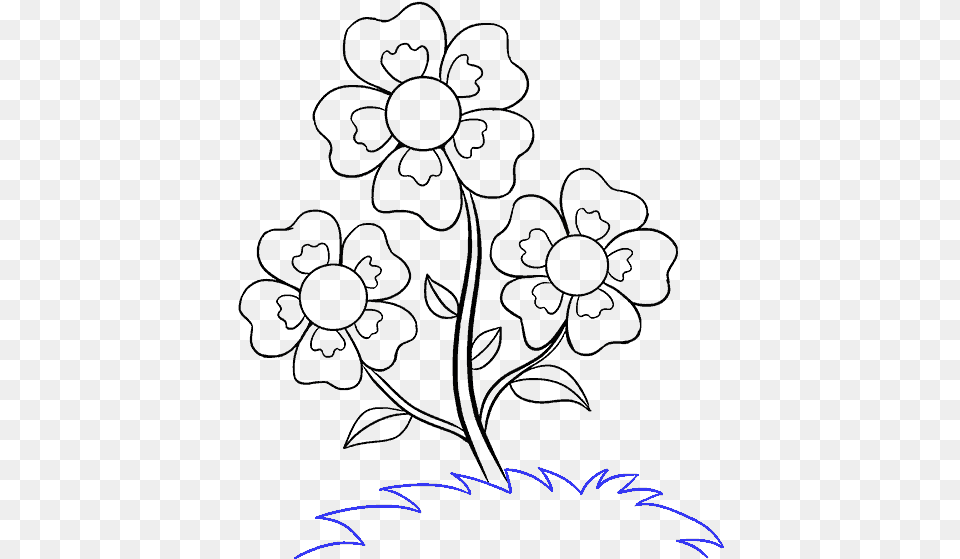 How To Draw Cartoon Flowers Small Drawings Of Flowers, Fireworks, Nature, Night, Outdoors Png