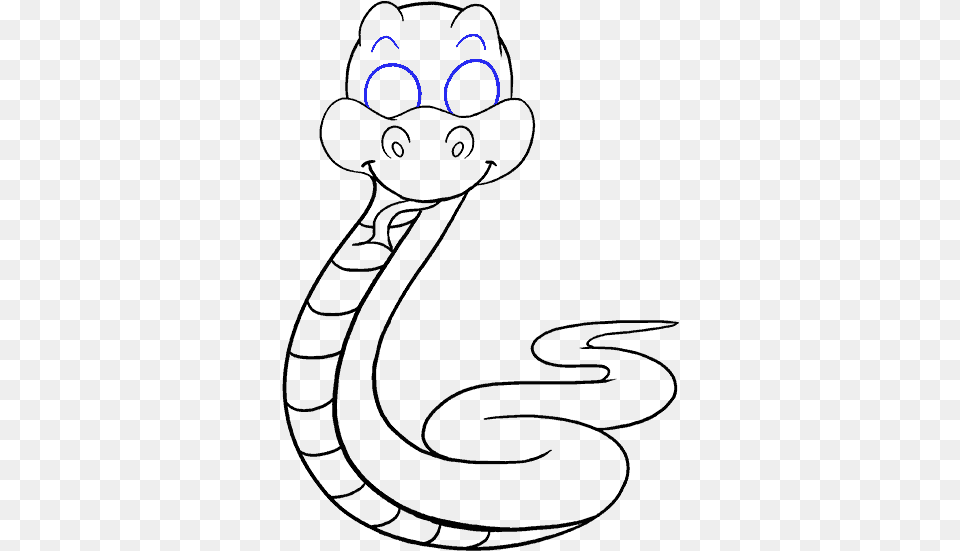 How To Draw Cartoon Snake Easy Cartoon Snake Drawing, Lighting Free Png