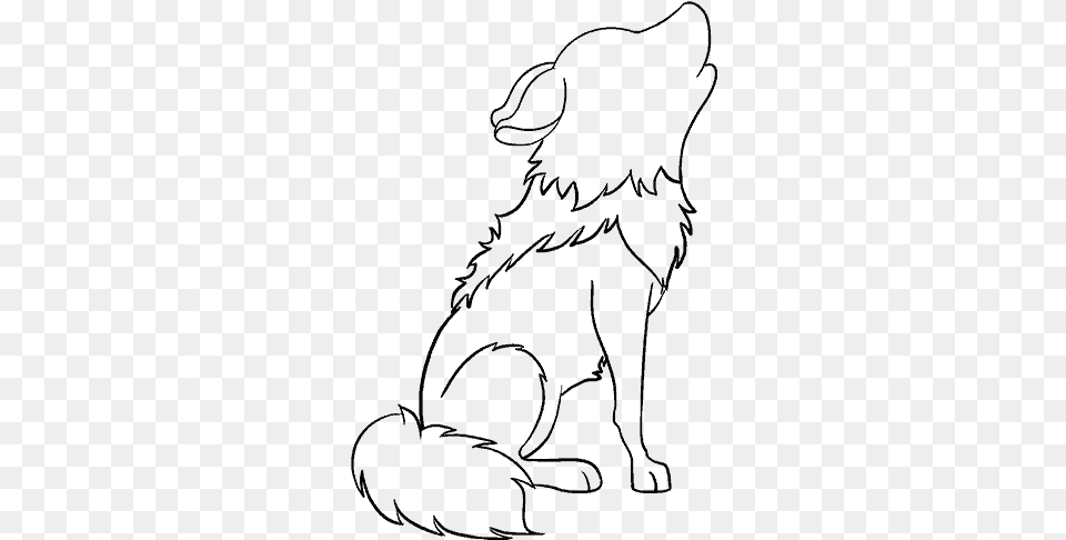 How To Draw Cartoon Wolf Cartoon Wolf Step By Step, Gray Free Transparent Png