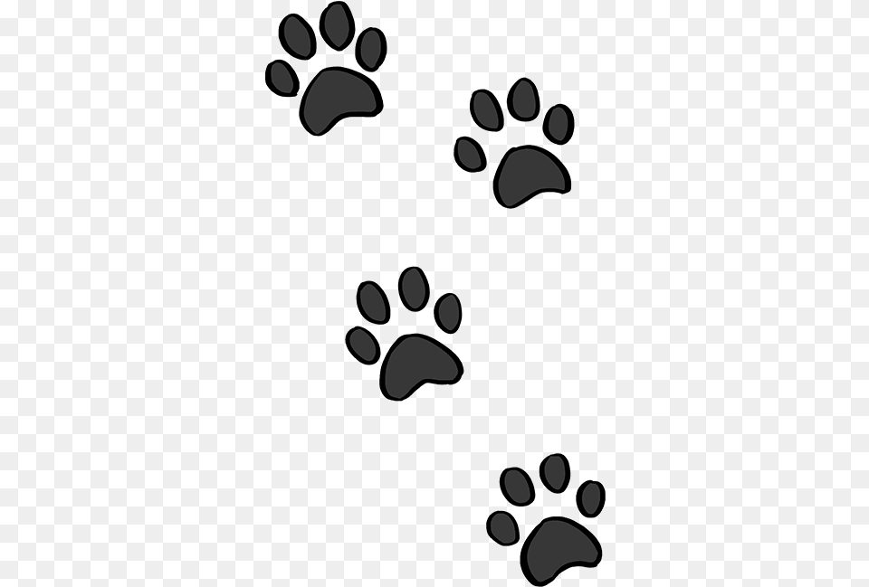 How To Draw Cat Paw Prints Draw Cat Paw, Footprint, Electronics, Hardware Png