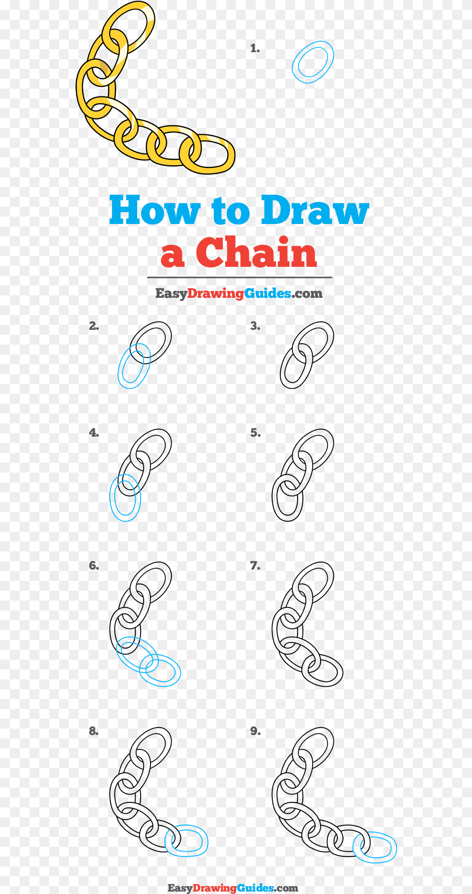 How To Draw Chain Draw Chains, Text, Outdoors Png Image
