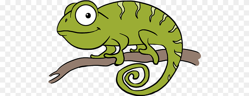 How To Draw Chameleon Chameleon Drawing Easy, Animal, Green Lizard, Lizard, Reptile Png