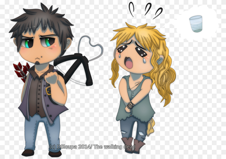 How To Draw Chibi Carol From The Walking Dead Beth Greene, Book, Comics, Publication, Baby Free Png