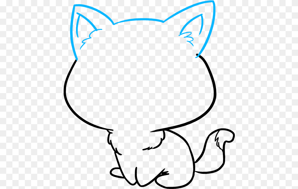 How To Draw Chibi Cat Cartoon, Animal, Mammal, Pet Free Png