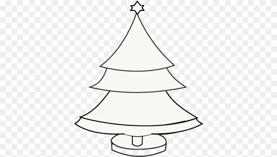 How To Draw Christmas Tree White Christmas Tree Drawing, Lamp, Stencil, Chandelier Free Png