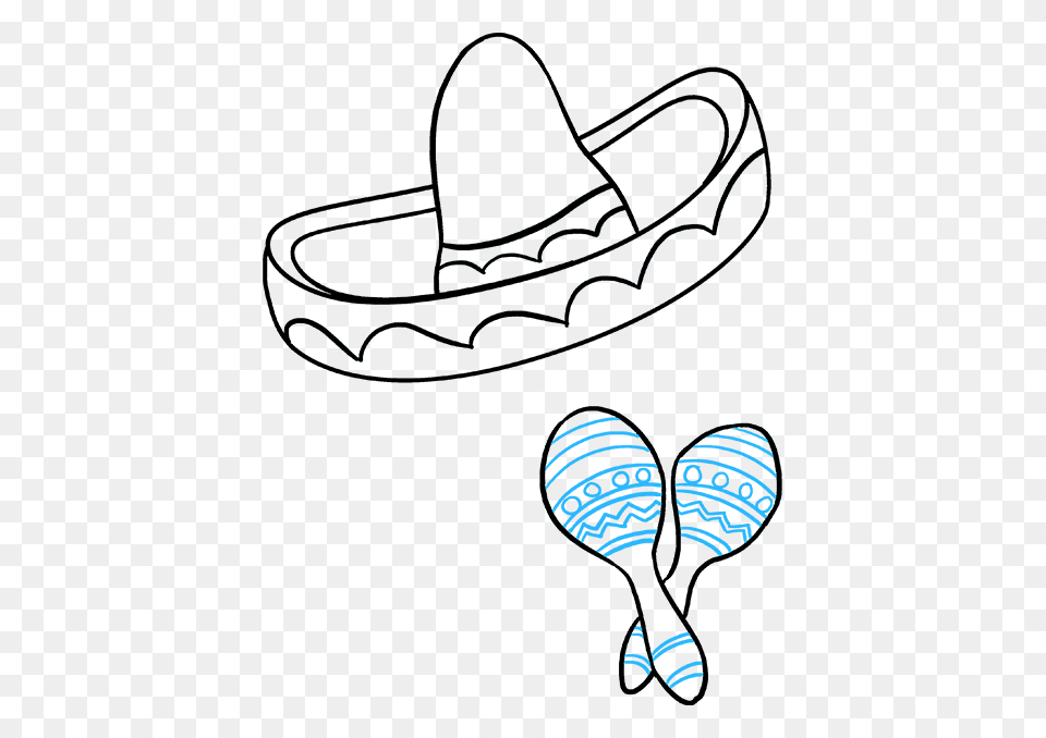 How To Draw Cinco De Mayo, Clothing, Hat, Footwear, Shoe Png Image