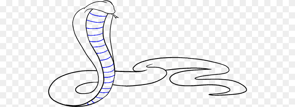 How To Draw Cobra King Cobra Drawing Easy, Spiral, Coil, Nature, Night Free Png