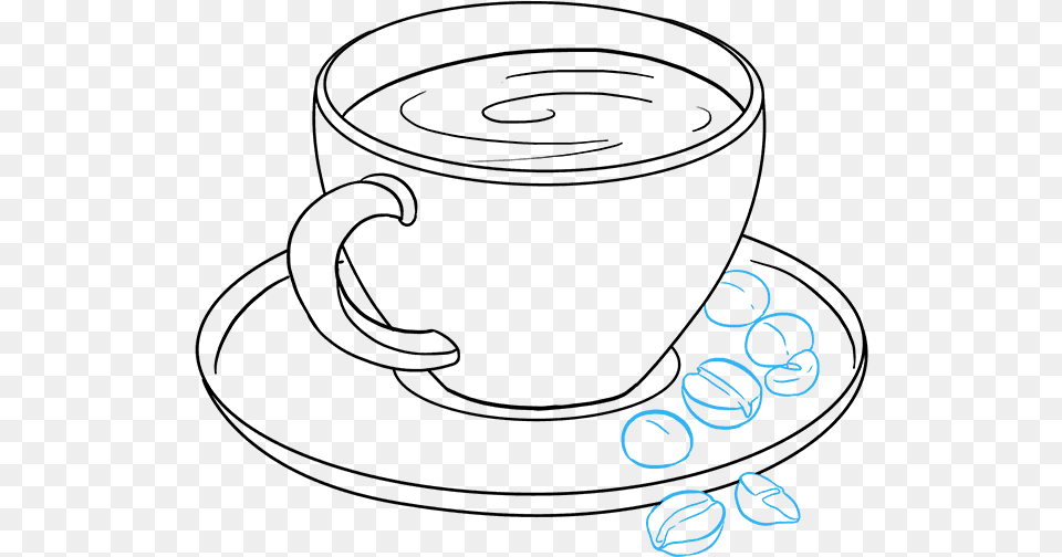How To Draw Coffee Cup Easy To Draw Coffee Mug, Spiral, Coil, Pattern Free Png