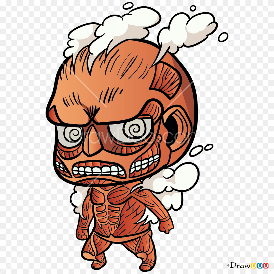 How To Draw Coloss Chibi Attack On Titan, Baby, Person, Face, Head Png