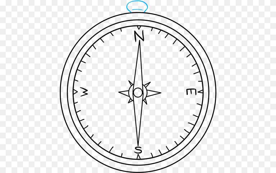 How To Draw Compass Easy Drawing Of A Compass Free Png