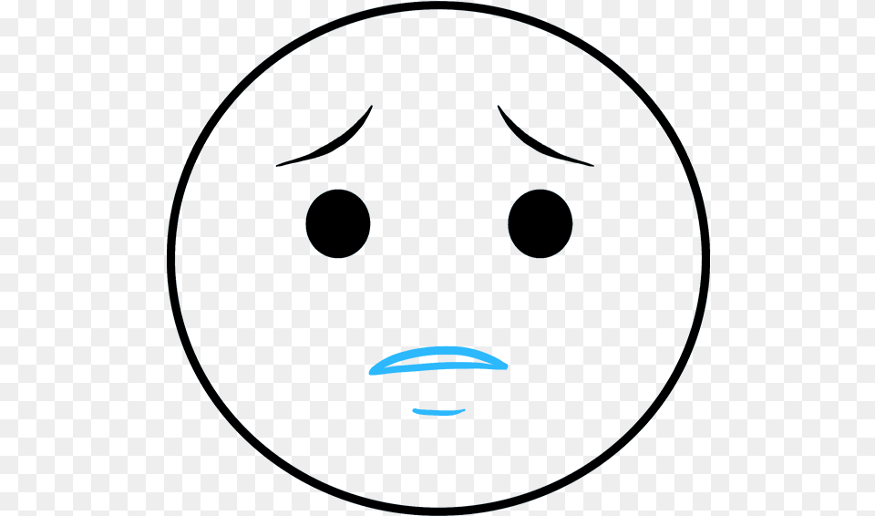 How To Draw Crying Emoji Draw A Crying Face, Sphere, Disk Png