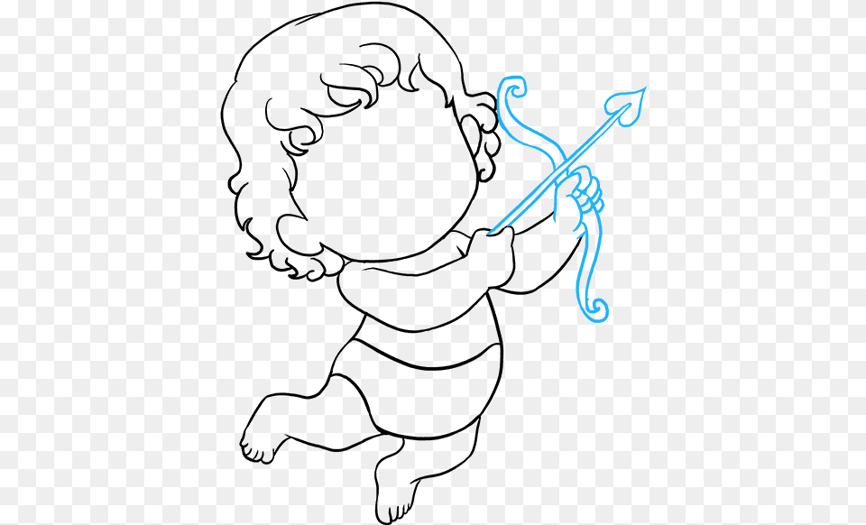 How To Draw Cupid Line Art, Weapon Png