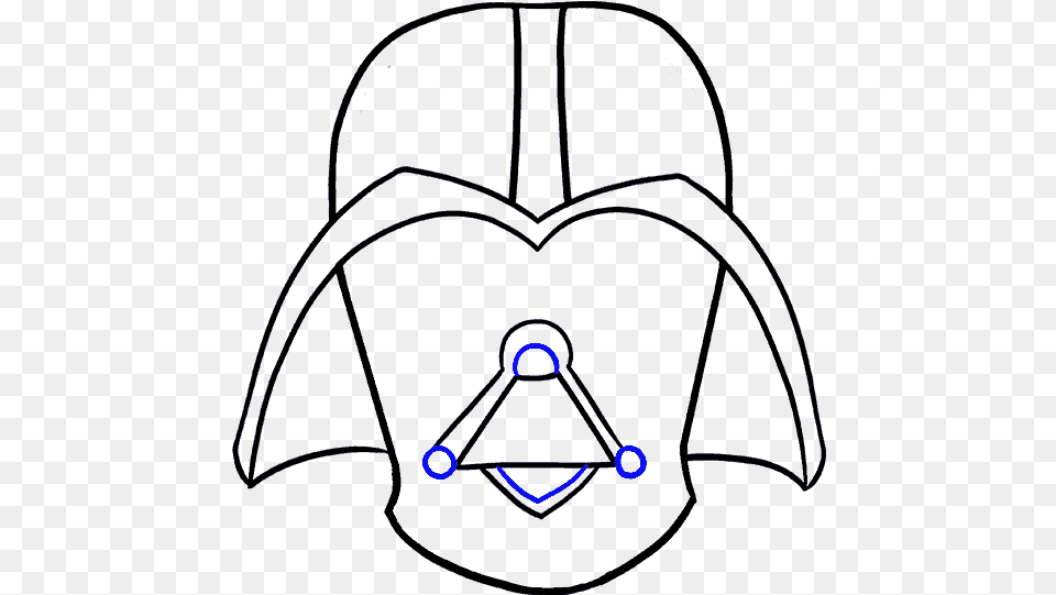 How To Draw Dart Vader Line Art, Baseball Cap, Cap, Clothing, Hat Png