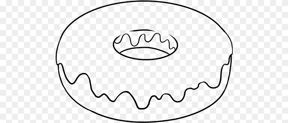 How To Draw Donut, Gray Free Png