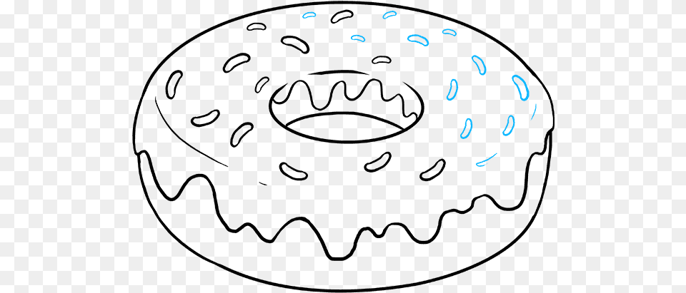 How To Draw Donut Easy To Draw Donut, Text Free Png