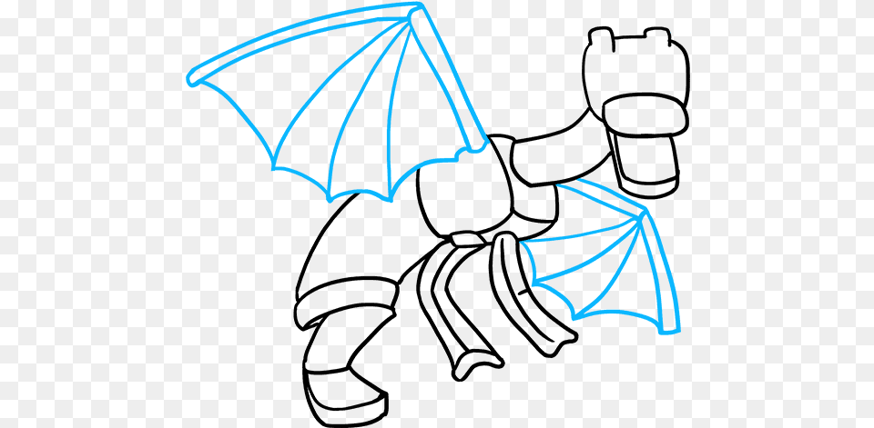 How To Draw Ender Dragon From Minecraft Ender Dragon Drawing Easy, Animal, Mammal, Wildlife, Canopy Png