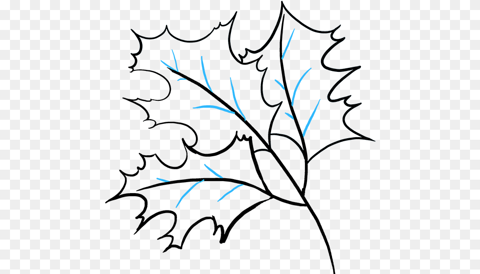 How To Draw Fall Oak Leaves Fall Drawing, Light, Fireworks, Blackboard Free Transparent Png
