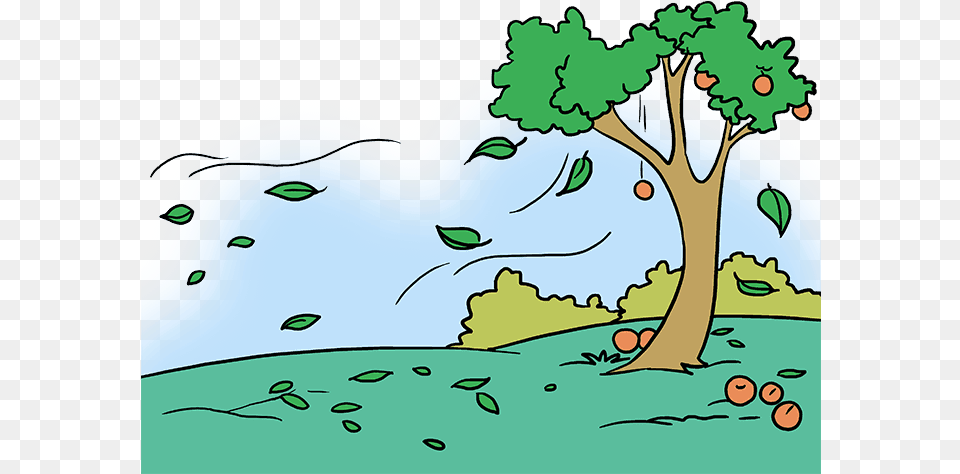 How To Draw Fall Scenery Cartoon Autumn Scenery Drawing, Tree, Plant, Sycamore, Oak Png Image