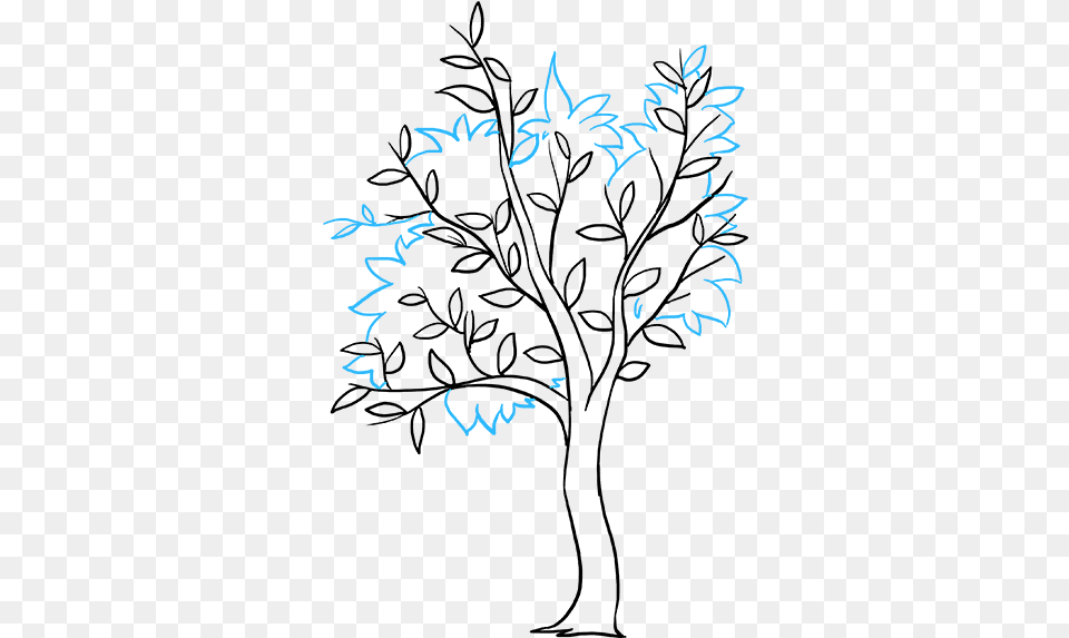 How To Draw Fall Tree Draw Fall, Silhouette, Art Free Png Download