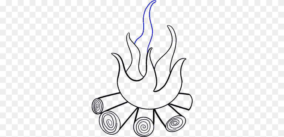 How To Draw Fire Drawing, Flame Free Png Download