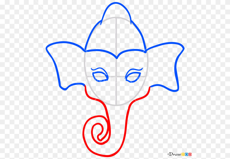 How To Draw Ganesha Ganesh Face Printable Mask, Light, Person, Symbol Free Transparent Png