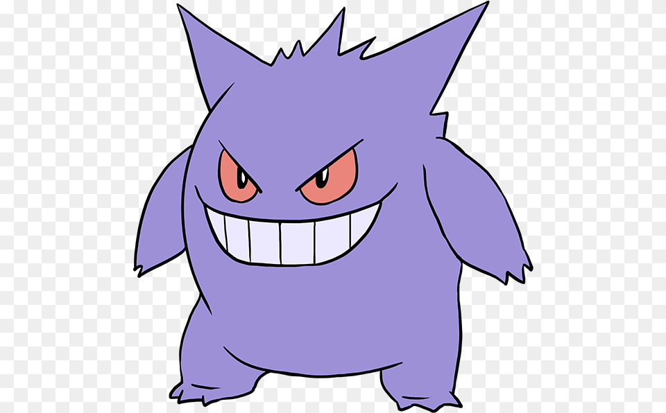 How To Draw Gengar From Pokmon Really Easy Drawing Tutorial Cch V Pokemon H Ma, Baby, Person Free Transparent Png