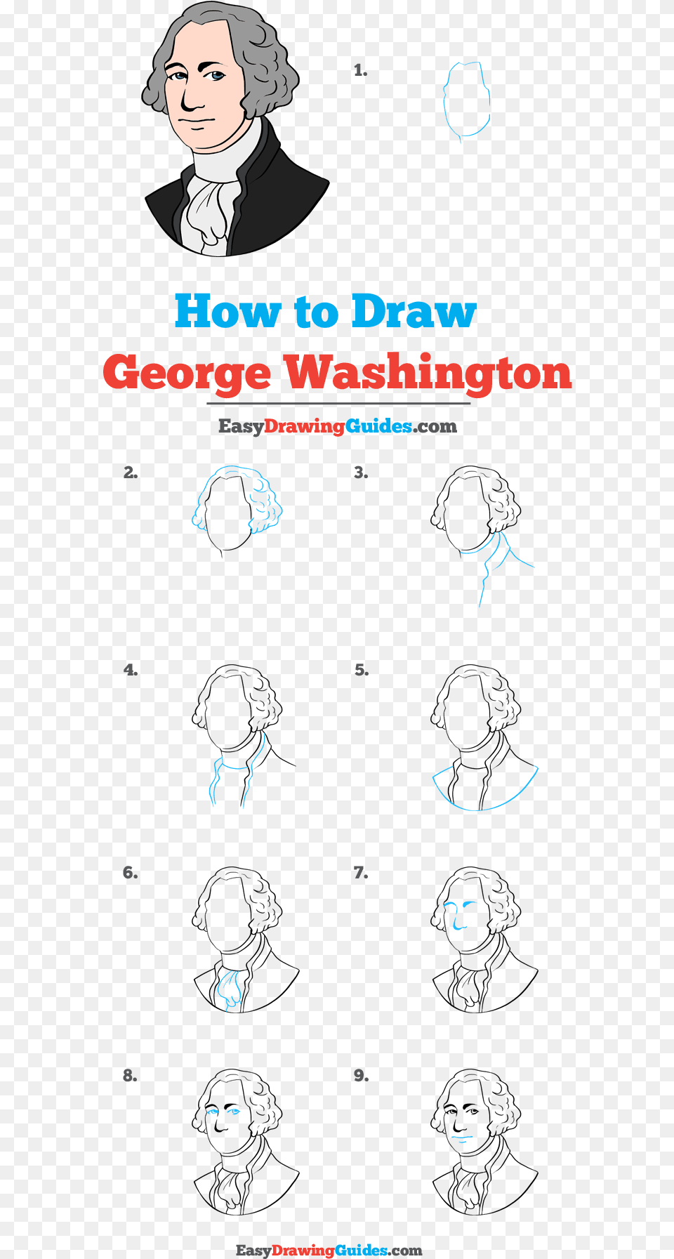 How To Draw George Washington, Woman, Adult, Person, Female Free Transparent Png