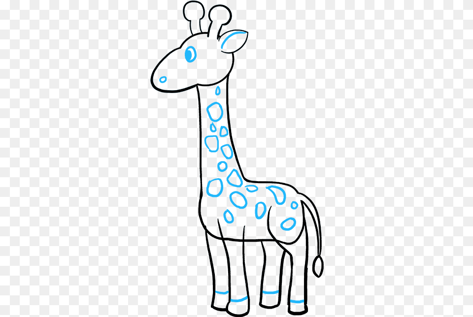 How To Draw Giraffe Giraffe Drawing Simple, Animal, Mammal, Person Free Png Download