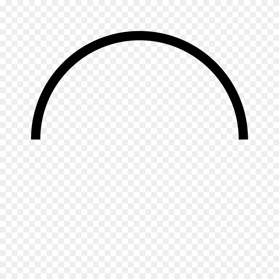 How To Draw Half Circle, Gray Png Image
