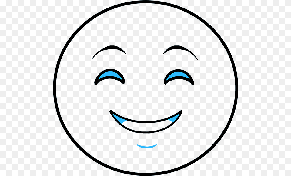 How To Draw Happy Face Emoji Emoticons Background, Person, Head Free Png