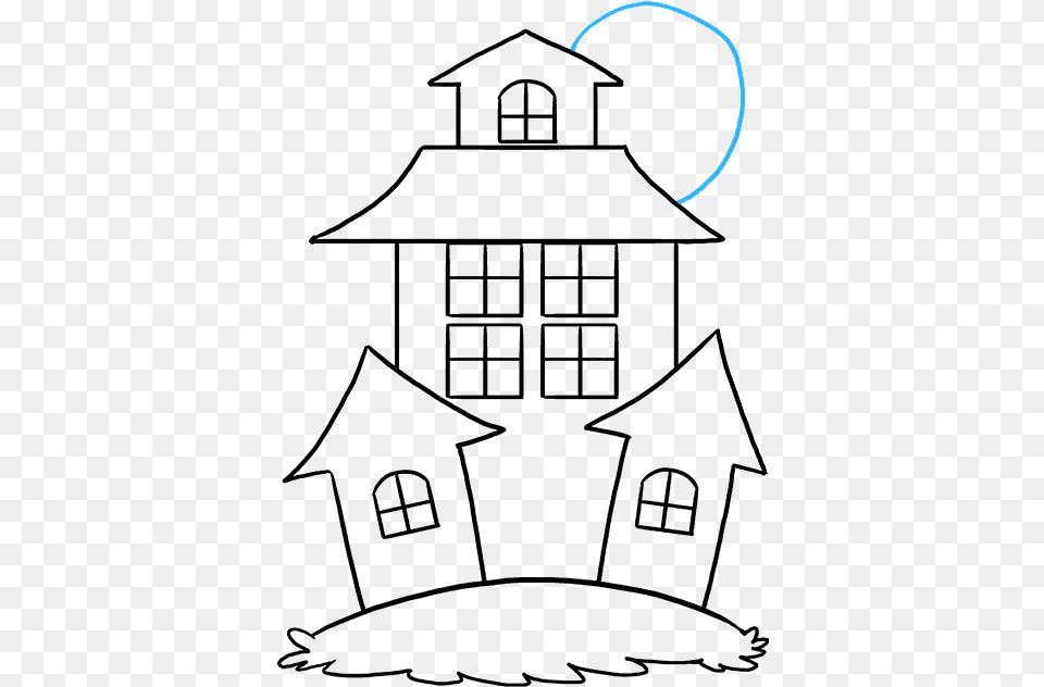 How To Draw Haunted House Drawing, Ammunition, Weapon Png Image