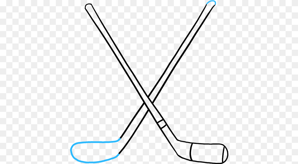 How To Draw Hockey Sticks Floor Hockey Free Transparent Png