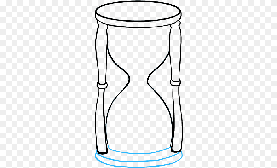 How To Draw Hourglass Line Art Free Png